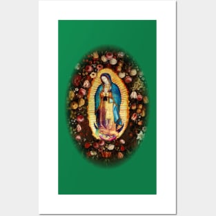 Our Lady of Guadalupe Mexican Virgin Mary Mexico Aztec Tilma 20-102 Posters and Art